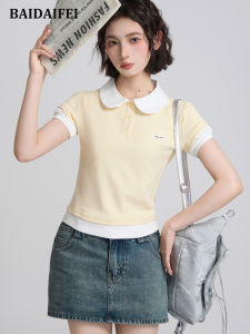 BAIDAIFEI | Polo-style Short Sleeve T-Shirt