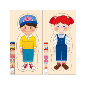 Wooden Human Body Puzzles for Toddlers 28 Piece Anatomy Puzzle Skeleton Human Body for Kids Educational Learning Preschool Toys for Kids Ages 3+