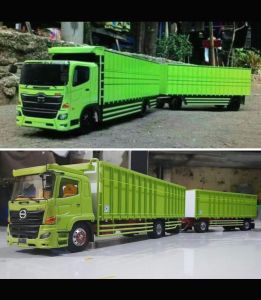 mainan MINIATUR TRUK TRONTON hino ful variasi