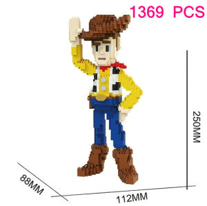 DA Hero Anime figure Cartoon Micro Particle Building Blocks Children Assembly Toy Boy Kid Gift Cute And Pretty Spider Iron Man
