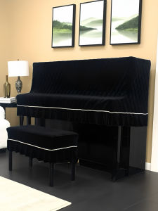 Luxurious Velvet Piano Cover Dustproof Simple Nordic Style Seat Cover Sensation Half Cover High End Lightweight New Model