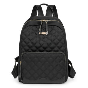 Waterproof Oxford Cloth Embroidered Large Capacity Canvas Backpack Travel Bag for Women Summer New Style Student Bookbag