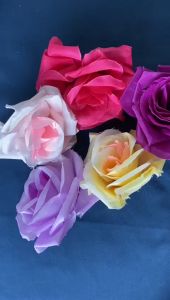 Kepala bunga mawar Kuntum kelopak bunga artificial Dekorasi Imitasi KB07