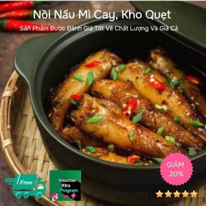 Nồi Đất Nồi Nấu Mì Cay Nồi Kho Quẹt Nấu Lẩu Giữ Nóng Lâu Tiết Kiệm Nhiên Liệu Đủ Kích Thước