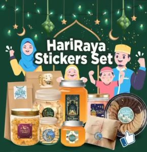 Hari Raya Sticker Set with Message