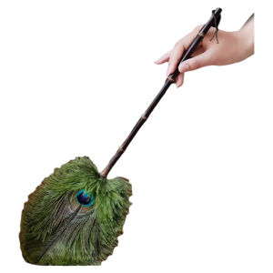 ไม้กวาดขนนกพีรุสขนาดใหญ่สำหรับใช้ในบ้าน ไม้กวาดขนนกพีรุสแบบยาว เครื่องมือทำความสะอาด ขนนกพีรุสขนนก Ostrich ขนนกพีรุสสำหรับทำความสะอาดร่องรอยฝุ่น