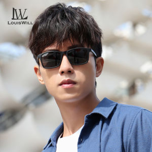 LouisWill Men Sunglasses Sports Men Sunglasses Fashion Polarized Sunglasses Night Vision Sunglasses Driving Glasses HD Reading Glasses Retro Anti Glare Driving Sun Glasses