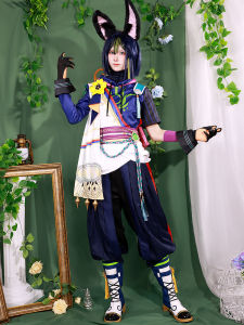 Game Genshin Impact Tighnari Cosplay Costume 12pcs Tighnari Uniform Full Sets Clothes Halloween Anime Role-playing Costumes
