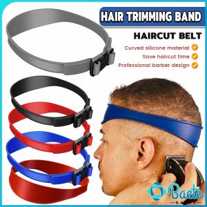 Hair Trimming Hairband Neckline Shaving Template Haircut Curved Silicone Headband Hair Cutting Guide 4 Colors