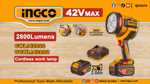 INGCO 42V CORDLESS LED WORK LIGHT | CWLI42896