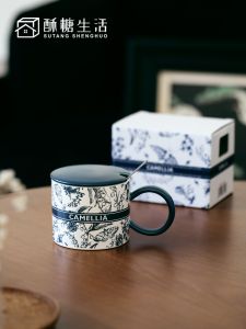 Cốc Cà Phê Bằng Gốm Sứ Sang Trọng Nhẹ Có Nắp Cốc Nước Cho Văn Phòng Và Gia Đình Cốc Sáng Tạo Cho Buổi Sáng Và Cà Phê