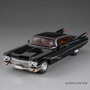 MAKEDA | 1:32 Eldorado Biarritz S-W140 Model Toy Vintage Car Alloy Diecast Sound Light Door Opened Pull Back Miniature Vehicle Kids Gifts