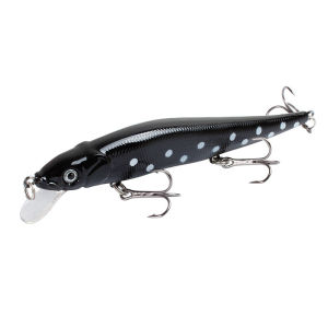 1pc 4.52inch/0.49oz Plastic Simulation Lure Minnow Hard Bait With 3 Treble Hooks Artificial Bait For Pike Carp