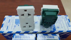 ปลั๊กกราวด์คู่ / เต้ารับคู่มีกราวด์ PANASONIC รุ่น WEG 15929 (CSO 127)