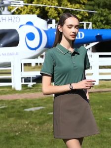 INSVUG Ladies 100% Cotton Polo Shirt Collection Honeycomb Short Sleeves for Women