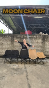 UtanKing™ Foldable Moon Chair Kerusi Lipat Outdoor Camping Stool Fishing Picnic Hiking Chairs Beach