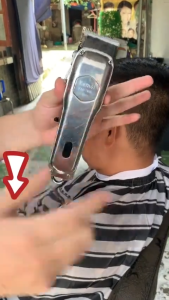Tông Đơ Cắt Tóc Chuyên Nghiệp Kemei 1998 Pin Trâu Lưỡi Sắc Thân Nhôm Nguyên Khối Dùng Salon Tại Nhà