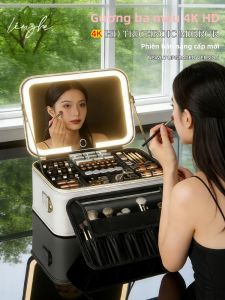 LIUZHE | Túi Đựng Mỹ Phẩm Du Lịch Có Đèn LED