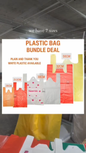 ONS Plastic Bag BBQ Bag Plastics Bag Groceries Bag [SINGAPORE SIZE]