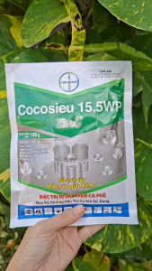 [TRUNG THIEN THINH] Trừ bệnh rỉ sắt cà phê  phấn trắng đốm vằn lở cổ rễ nấm hồng COCOSIEU 15.5WP gói 100 gram