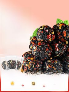 Black Sesame Ball Snack Leisure Food Pregnant Women Snacks Small Size Hawthorn  Walnut Red Date Paste Snack
