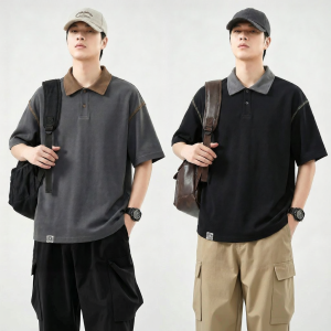 Paul Frank | Contrast Color Trendy Thin Mens Polo Shirt