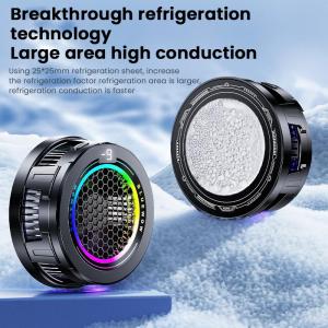 หม้อน้ำโทรศัพท์มือถือ BlueWow มือจับโทรศัพท์พกพาได้แผ่นระบายความร้อนด้วยพัดลมระบายความร้อน X108ตัวควบคุมขนาดเล็ก