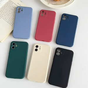 Dirt-Resistant Black Silicone Phone Case For iPhone 13 14 11 12 15 16 17 Pro Max AIR Simple Shockproof Soft Casing