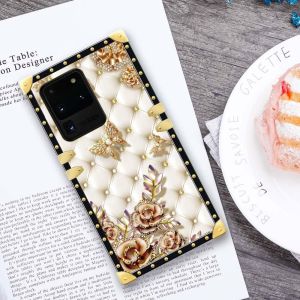 Compatible with Vivo Y02 Y02s Y03 Y19s Y17s Y18 Y17 Y15a Y15s Y12a Y12s Y28 Y36 Y78 Y77 Y22 Y22S Y35 Y21 Y21S Y33s Y30 Y50 Y20 Y20i  CaseLuxury Soft TPU & Hard PC Back for Girls WomenShockproof Protective Phone Cover