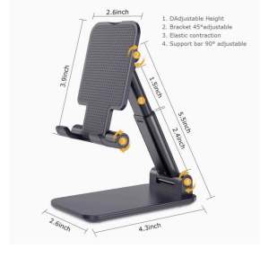 Mobile Phone holder phone rak adjustable cell phone stand foldable portable for desk  desktop tablet lifting bracket rak