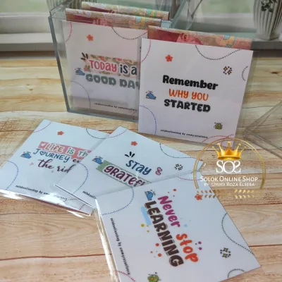 ✨(ECER READY STOK) Amplop nabung laminating | savings challenge | Quotes random✨