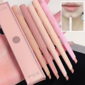 Pensil Lip Liner Tahan Air Berputar Otomatis yang Tahan Lama Pensil Lipstik Bentuk Bibir Garis Besar yang Tidak Memudar COD - 🌈Ninestar