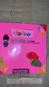 Origami Kertas Lipat Forte Warna-warni 12x12 cm Untuk Anak Sekolah