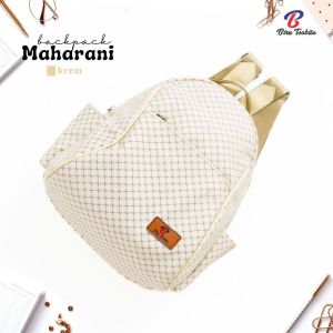 tas ransel backpack Maharani kanvas motif by biru tsabita