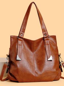 Túi Xách Da Mềm Dung Tích Lớn Retro Thời Trang 2025 Túi Tote Đa Năng Túi Đeo Vai Đơn Túi Xách Thời Trang Cho Phụ Nữ Trung Niên Và Cao Tuổi