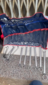 6-32mm bộ hai đầu vòng 12 cái hệ mét ngiêng 75 độ Kingtony 1712MR