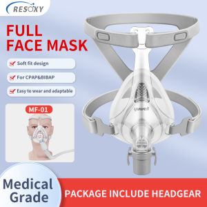 Recoxy Full Face Mask CPAP Mask With Headgear Silicon Gel Cushions for Auto CPAP Machine Sleep Apnea Anti Snoring Mask