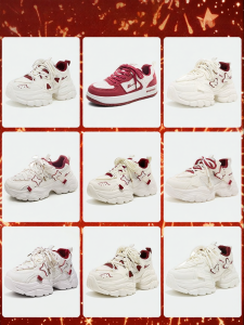 Warrior | Red Warm Thick-soled Shoes Women