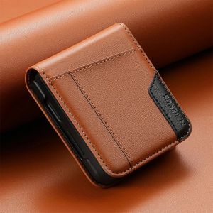 szhaiyu | Wallet with RFID Blocking Flip PU Leather Phone Case For Samsung Galaxy Z Flip 8 7 FE 6 5 4 3 Card Holder Hinge Protection Cover
