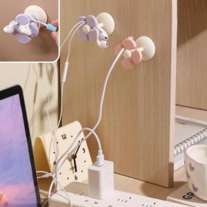 Household Appliance Cable Organizer Flower-shaped Cable Winder Kitchen Storage Cable Organizer Plug Holder And Winding Clip