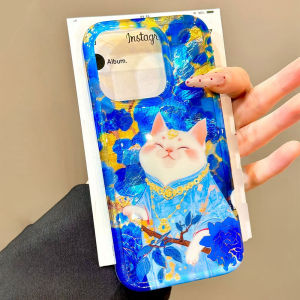 Lucky White Cat Vortex Textureผู้หญิงเคสโทรศัพท์สําหรับiPhone 16 16e 15 14 13 12 Pro Max 7 8 Plus X XS XR SE 2022 กระเป๋า