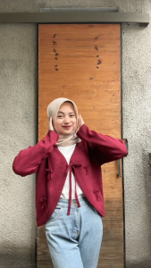 Desain Cardigan Elegan YARA BOLERO / OUTER WANITA / CARDIGAN TALI KNIT