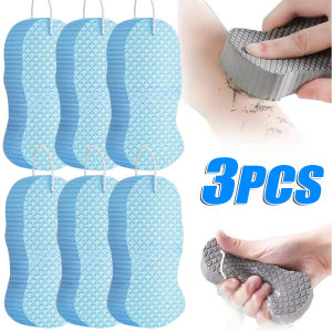 3Pcs Soft Bath Sponge / Body Scrubber / Exfoliating Skincare Shower Tool / Dead Skin Cleaning Brush