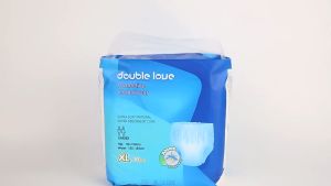 Double Love Adult Diaper Pant Lampin Dewasa Murah Pull-up Overnight Pant Disposal Diaper Lampin Orang Tua 10 pcs/pack