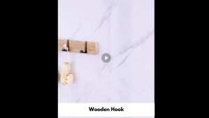 🇸🇬 Heavy Duty Sleek Wooden Wall Hanging Folding Hook No Drill For Door and Wall Clothes Hook Behind Door Towel Hooks Wall Decor With Hook Over The Door Hanger Hooks - Lazada