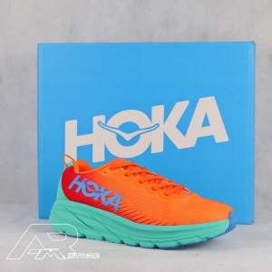 Sepatu lari pria Hoka rincon 3 orange green tosca running shoes men’s
