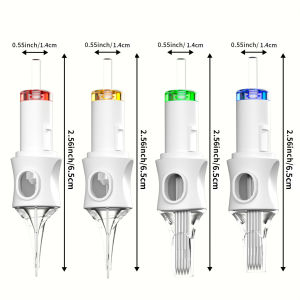 POSEIDON Tattoo Needles Cartridge 20Pcs Mix Size for Tattoo Machine RL/RM/RS/M1 Disposable Tattoo Cartridge Needles for Artist