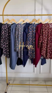 HSN Setelan Wanita Kamila Rayon Viscose - Atasan dengan Desain Motif Bunga dan Celana Panjang Adem Lembut dan Sangat Nyaman Sangat Cocok di Gunakan Sehari hari