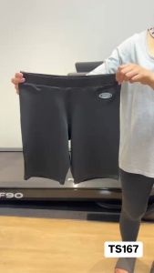 TEENS SPORT กางเกงฟิตเนส โยคะ ออกกำลังกายขาสั้น รุ่น TS167 Black Spandex