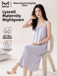 MiiOW | Breastfeeding Maternity Sleep Dress Summer Thin Strap